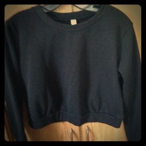 Crop top sweat shirt